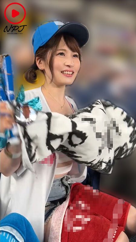 「【素人】巨乳美少女の野球ファンとハメ撮り！興奮の中出しセックスで延長戦【美少女】」のサンプル画像7枚目