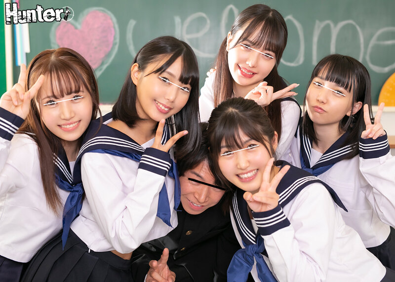 「【セーラー服ハーレム】田舎転校で女子だらけ！騎乗位で中出し三昧の危険な青春ラブストーリー」のサンプル画像1枚目