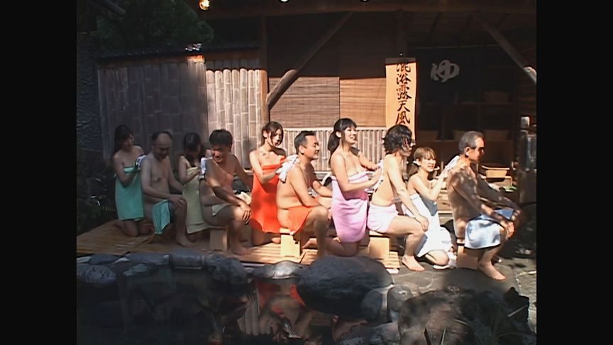 「【 AI リマスター版 】混浴露天風呂 近親相○（生）大乱交」のサンプル画像2枚目
