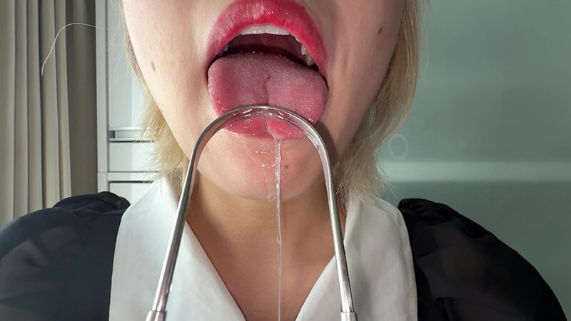 「【安堂はるの】素人お姉さんをナンパ！個人撮影で魅せる舌ブラシ汚舌苔採取の衝撃映像」のサンプル画像18枚目